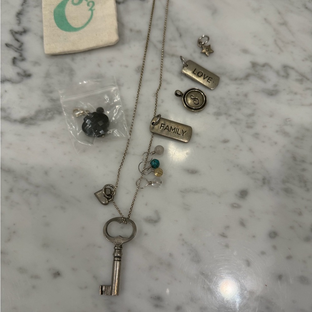 Origami owl dangle charm necklace - Picture 4 of 9